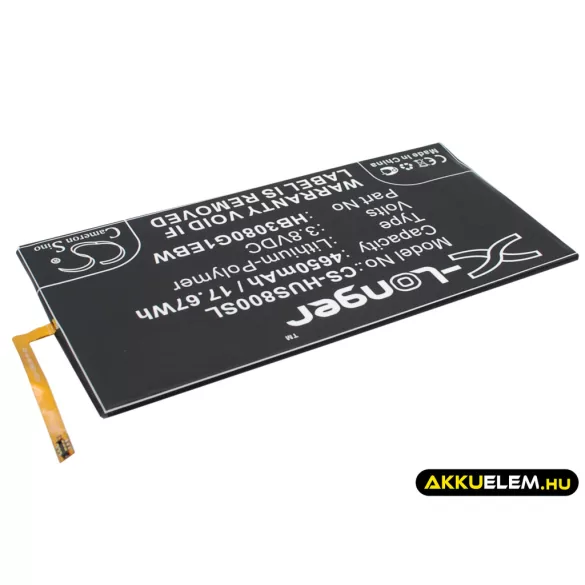 Utángyártott Huawei Tablet Li-Polymer akkumulátor 3.8V 4650mAh HB3080G1EBW, HB3080G1EBC - CameronSino