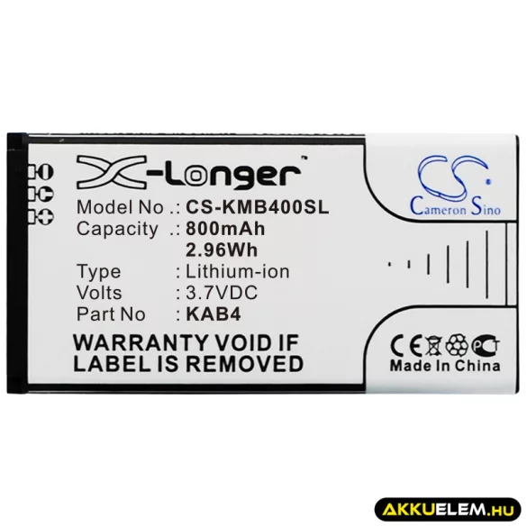 Utángyártott MaxCom mobil Li-ion akkumulátor 3.7V 800mAh - CameronSino