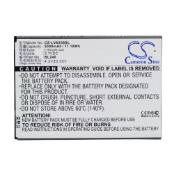   Utángyártott Lenovo mobil Li-Polymer akkumulátor 3.7V 3000mAh BL240 - CameronSino