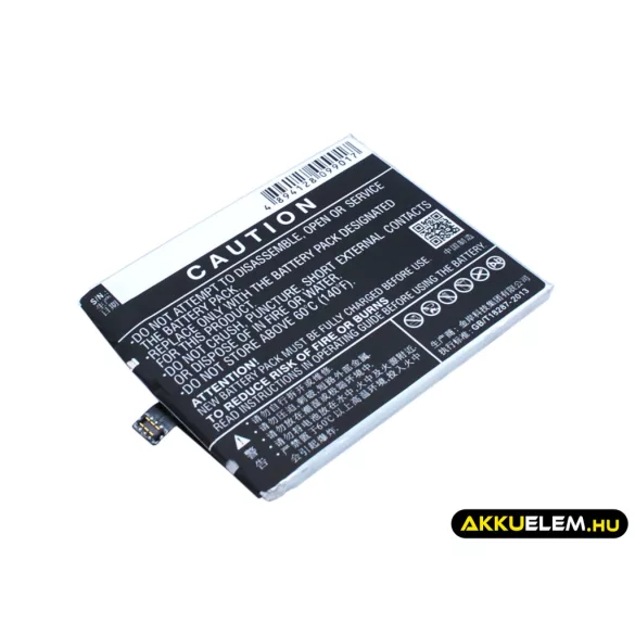 Utángyártott MeiZu mobil Li-Polymer akkumulátor 3.8V 3350mAh BT41, N0004720 - CameronSino