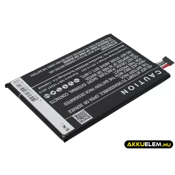 Utángyártott Alcatel mobil Li-Polymer akkumulátor 3.8V 3100mAh TLp031C2, TLP031C1 - CameronSino