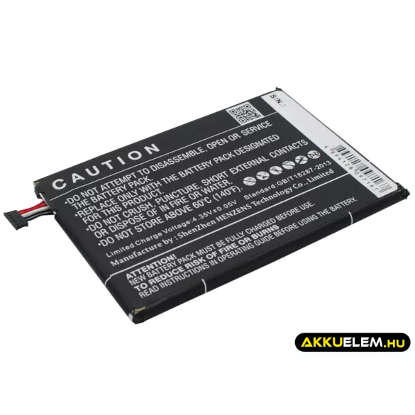 Utángyártott Alcatel mobil Li-Polymer akkumulátor 3.8V 3100mAh TLp031C2, TLP031C1 - CameronSino
