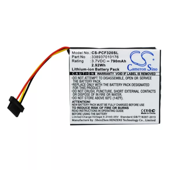 Utángyártott Pioneer GPS Li-ion akkumulátor 3.7V 790mAh 338937010176 - CameronSino
