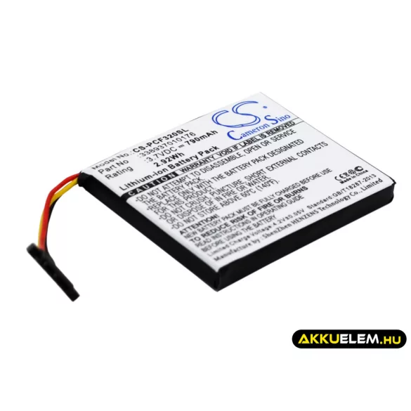 Utángyártott Pioneer GPS Li-ion akkumulátor 3.7V 790mAh 338937010176 - CameronSino