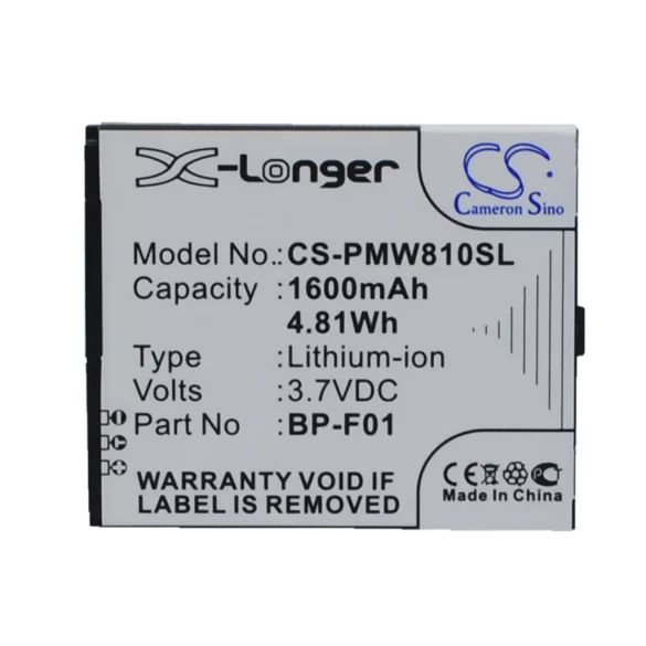 Utángyártott PHICOMM mobil Li-ion akkumulátor 3.7V 1300mAh BP-F01 - CameronSino