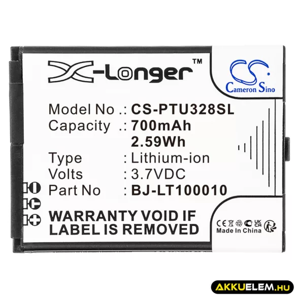 Utángyártott Panasonic mobil Li-ion akkumulátor 3.7V 700mAh BJ-LT100010 - CameronSino