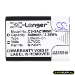 Utángyártott Sony Kamera Li-ion akkumulátor 3.7V 640mAh NP-BY1 - CameronSino