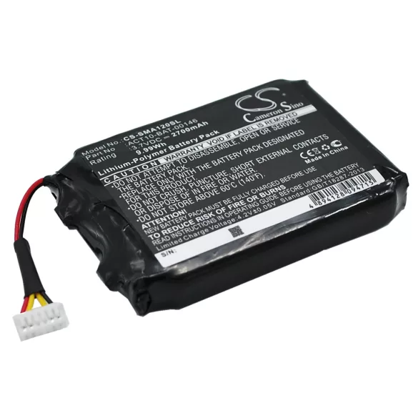 Utángyártott Satmap GPS Li-Polymer akkumulátor 3.7V 2700mAh 1S2PE583759-02X, ACT10-BAT-00146 - CameronSino