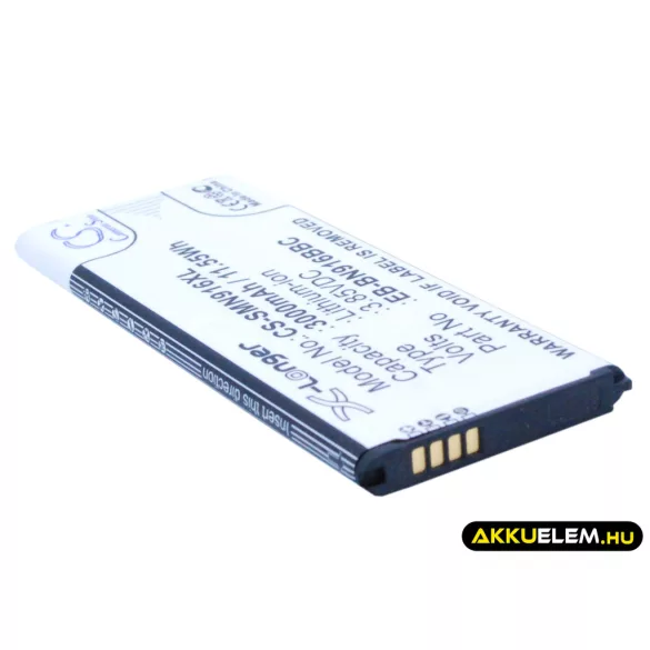 Utángyártott Samsung mobil Li-ion akkumulátor 3.85V 3000mAh EB-BN916BBC, EB-BN916BBE - CameronSino