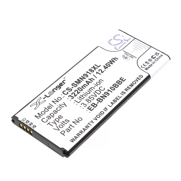 Utángyártott Samsung mobil Li-ion akkumulátor 3.85V 3220mAh EB-BN910BBE - CameronSino