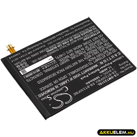 Utángyártott Samsung Tablet Li-Polymer akkumulátor 3.8V 3000mAh EB-BT230FBU, EB-BT230FBE - CameronSino