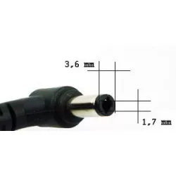 Notebook adapter csatlakozó C.30 3,6x1,7mm