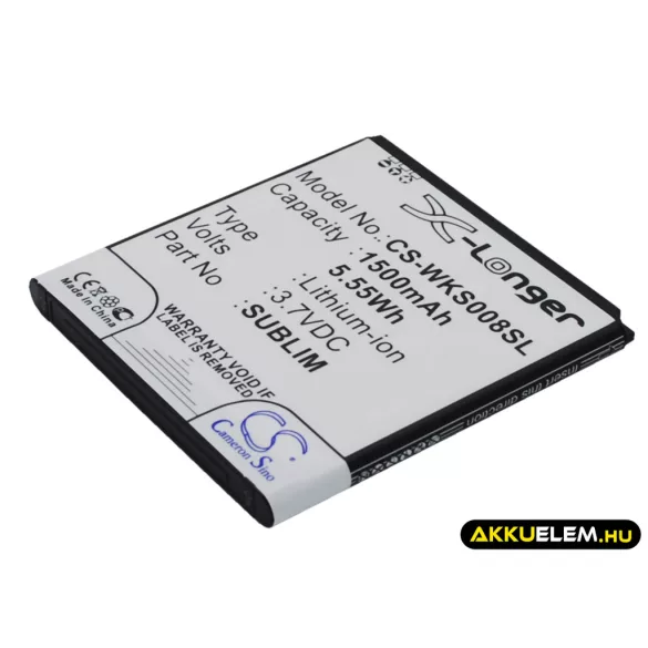 Utángyártott NGM mobil Li-ion akkumulátor 3.7V 1500mAh - CameronSino