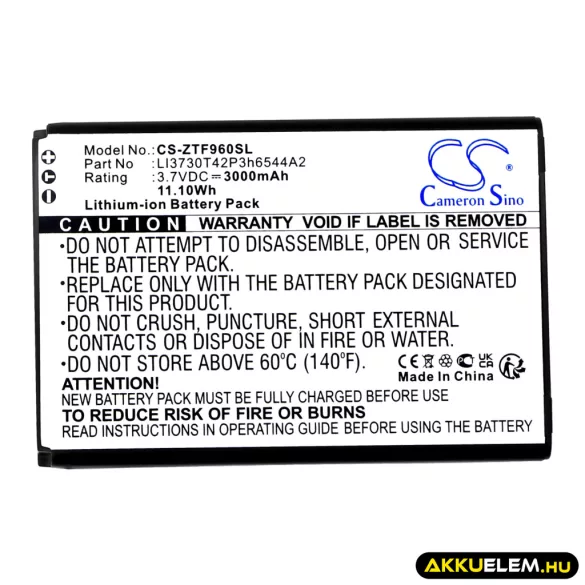 Utángyártott NET10 Hotspot Li-ion akkumulátor 3.7V 3000mAh - CameronSino