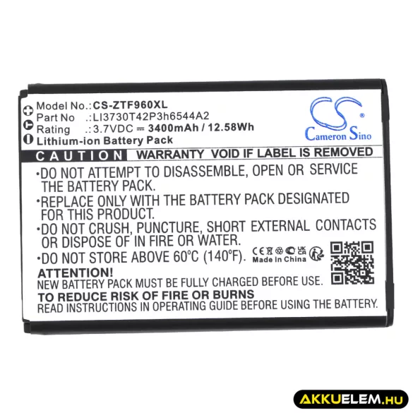 Utángyártott NET10 Hotspot Li-ion akkumulátor 3.7V 3400mAh - CameronSino
