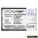 Utángyártott Hyundai mobil Li-ion akkumulátor 3.7V 1700mAh BL-6900, BP-140 - CameronSino