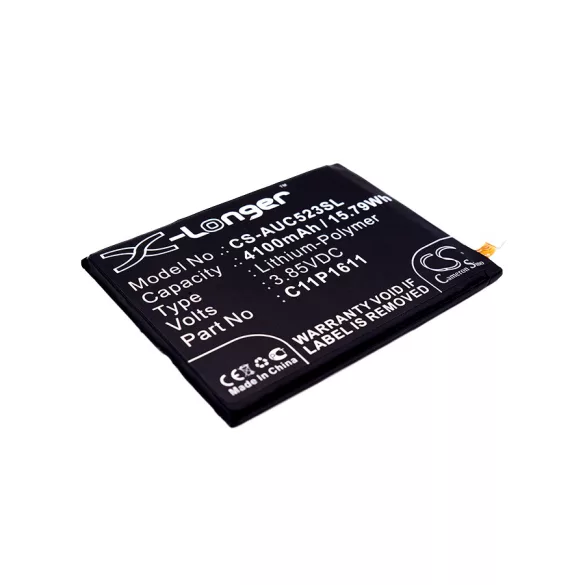 Utángyártott Asus mobil Li-Polymer akkumulátor 3.85V 4100mAh C11P1611, 0B200-02300000 - CameronSino