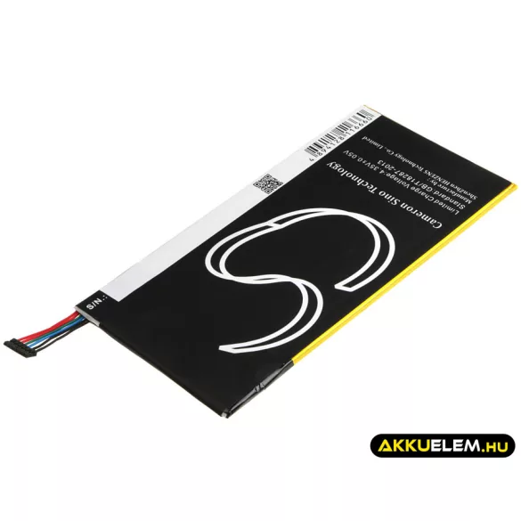 Utángyártott Asus Tablet Li-Polymer akkumulátor 3.8V 5000mAh C11P1328, C11Pq2H - CameronSino