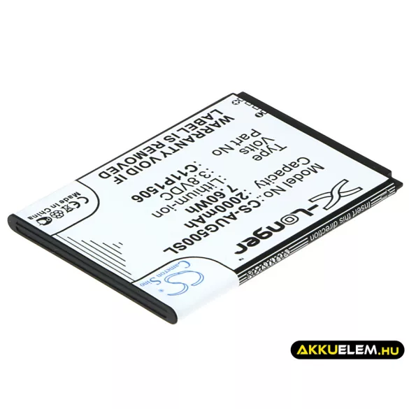 Utángyártott Asus mobil Li-ion akkumulátor 3.8V 2000mAh C11P1506 - CameronSino