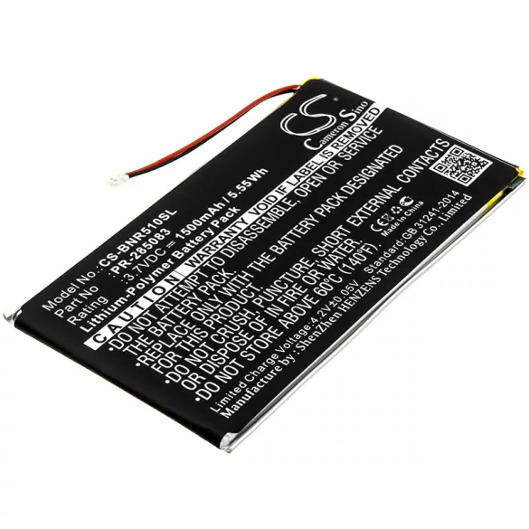 Utángyártott Tolino E-könyv Li-Polymer akkumulátor 3.7V 1500mAh - CameronSino