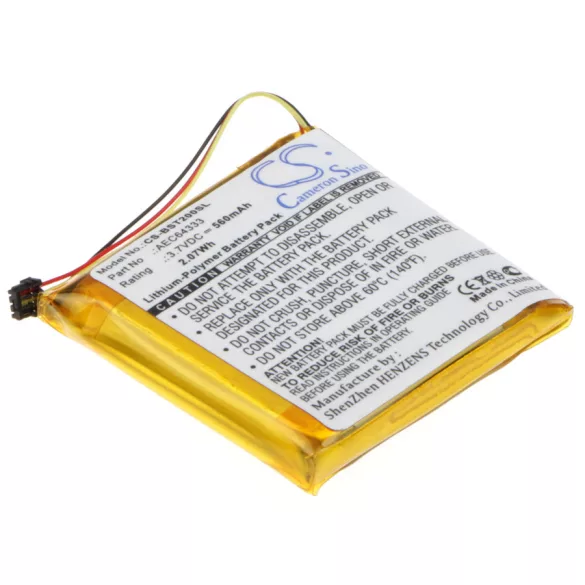 Utángyártott Beats Vezeték nélküli fejhallgató Li-Polymer akkumulátor 3.7V 560mAh AEC643333, PA-BT05 - CameronSino