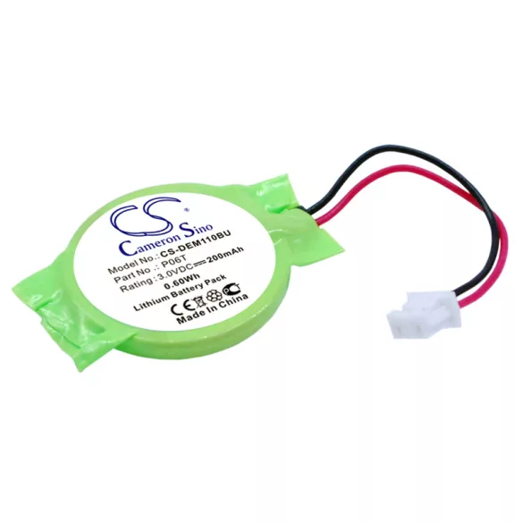 Utángyártott Dell CMOS / BackUp Lithium elem 3V 200mAh P06T - CameronSino