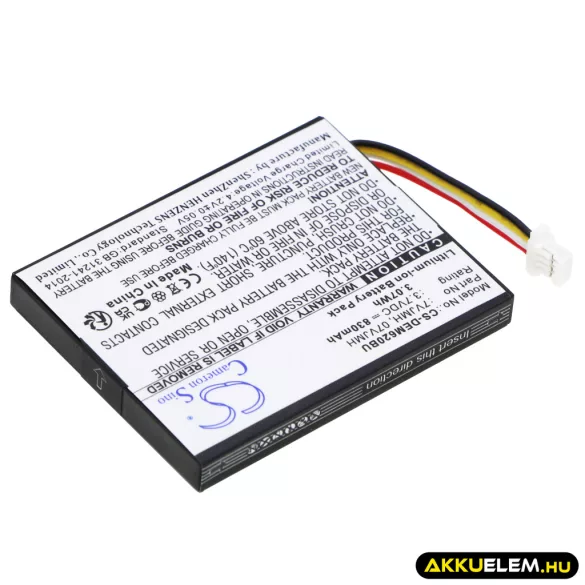 Utángyártott Dell RAID vezérlő Li-ion akkumulátor 3.7V 830mAh 7VJMH, 07VJMH - CameronSino