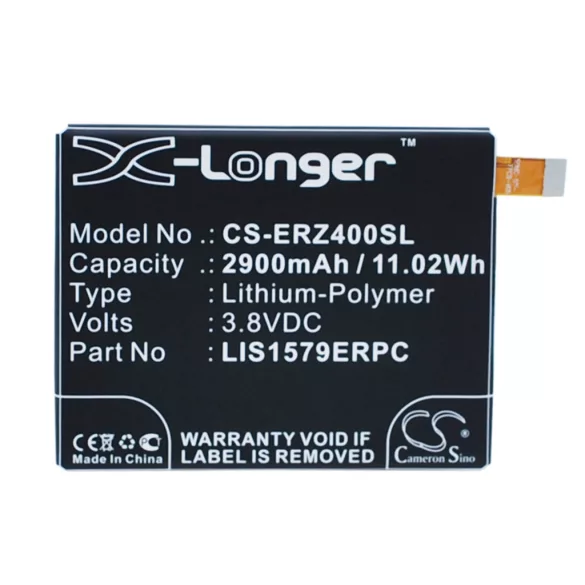 Utángyártott Sony Ericsson mobil Li-Polymer akkumulátor 3.8V 2900mAh LIS1579ERPC, AGPB015-A001 - CameronSino