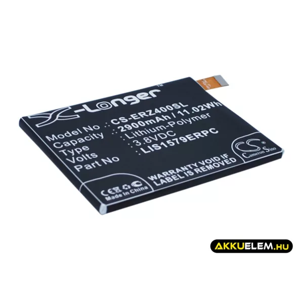 Utángyártott Sony Ericsson mobil Li-Polymer akkumulátor 3.8V 2900mAh LIS1579ERPC, AGPB015-A001 - CameronSino