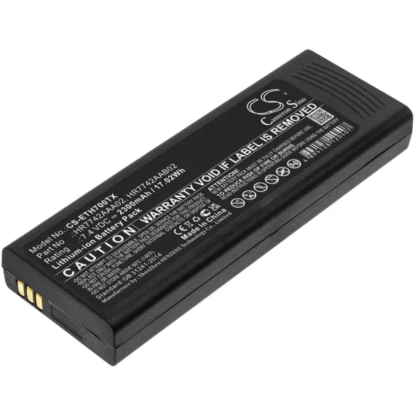 Utángyártott Cassidian adó-vevő rádió Li-ion akkumulátor 7.4V 2300mAh HR7742AAA02, HR7742AAB02 - CameronSino