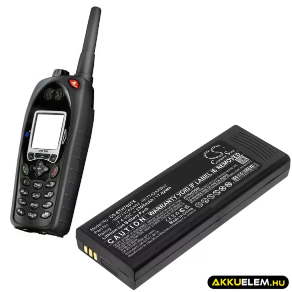 Utángyártott Cassidian adó-vevő rádió Li-ion akkumulátor 7.4V 2300mAh HR7742AAA02, HR7742AAB02 - CameronSino