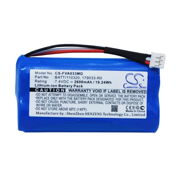 Utángyártott Fresenius Orvosi Li-ion akkumulátor 7.4V 2600mAh 179033-R0, BATT/110320 - CameronSino