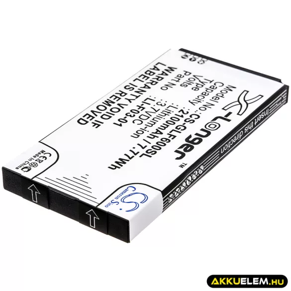 Utángyártott Golf Buddy GPS Li-ion akkumulátor 3.7V 2100mAh LI-F03-01 - CameronSino