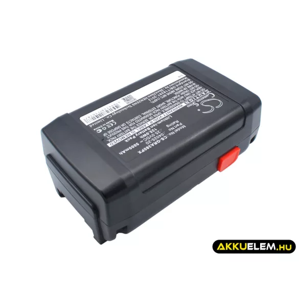 Utángyártott Gardena Fűnyíró Li-ion akkumulátor 25V 5000mAh 04025-20, 8838 - CameronSino