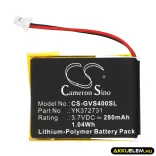 Utángyártott Golf Buddy GPS Li-Polymer akkumulátor 3.7V 280mAh YK372731, PL482730 - CameronSino