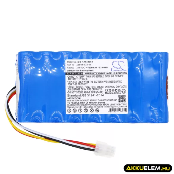 Utángyártott Husqvarna Fűnyíró Li-ion akkumulátor 18V 5200mAh 580 68 33-01, 580 68 33-02 - CameronSino