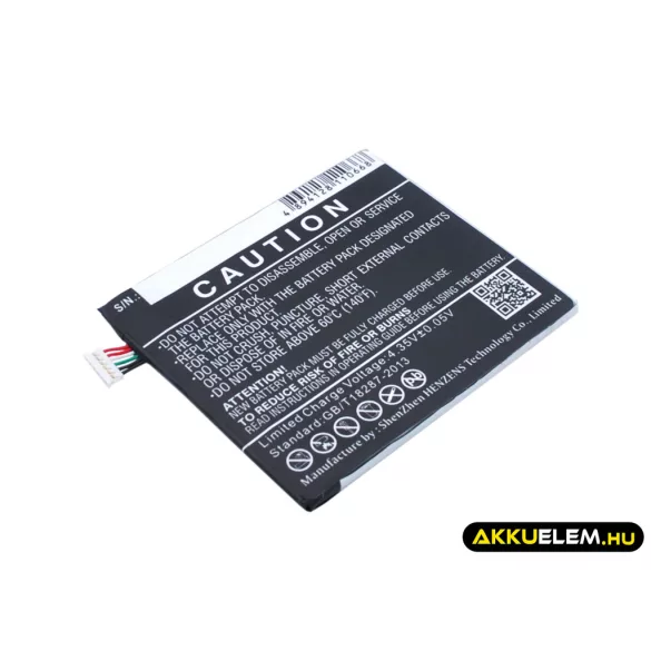 Utángyártott HTC mobil Li-Polymer akkumulátor 3.8V 1900mAh BOPKX100, B0PKX100 - CameronSino