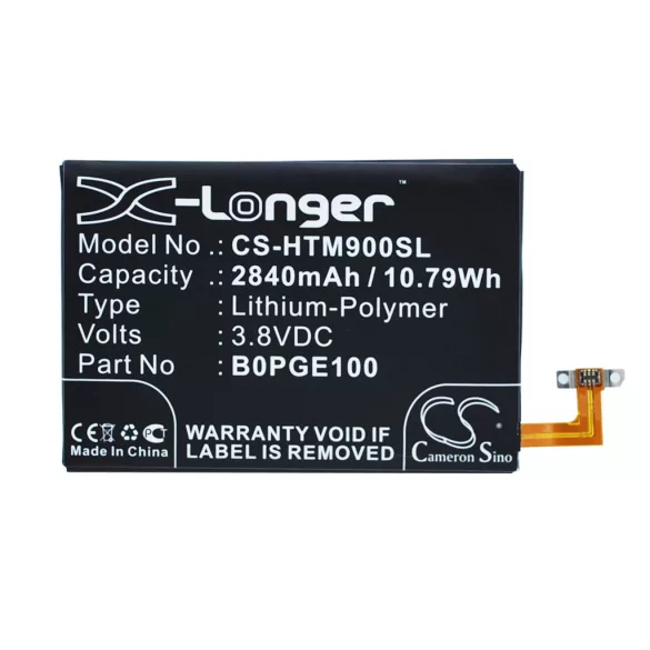Utángyártott HTC mobil Li-Polymer akkumulátor 3.8V 2840mAh B0PGE100, 35H00236-01M - CameronSino