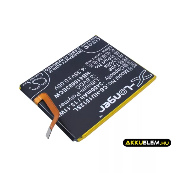 Utángyártott Huawei mobil Li-Polymer akkumulátor 3.8V 3450mAh HB416683ECW - CameronSino