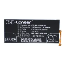   Utángyártott Huawei mobil Li-Polymer akkumulátor 3.8V 2600mAh HB3447A9EBW, HB3447A9EBC - CameronSino