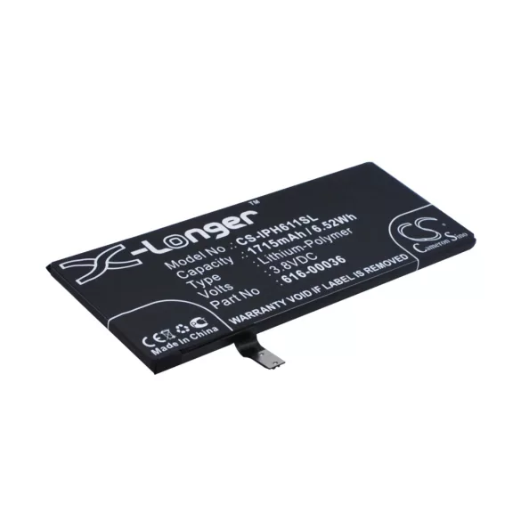 Utángyártott Apple mobil Li-Polymer akkumulátor 3.8V 1715mAh 616-00036 - CameronSino