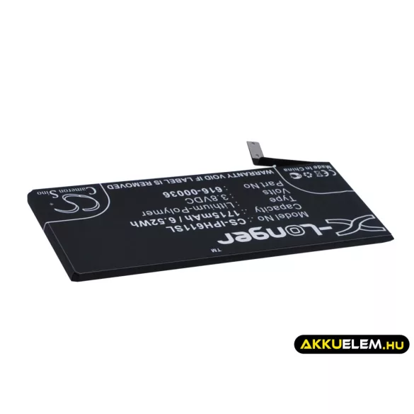 Utángyártott Apple mobil Li-Polymer akkumulátor 3.8V 1715mAh 616-00036 - CameronSino