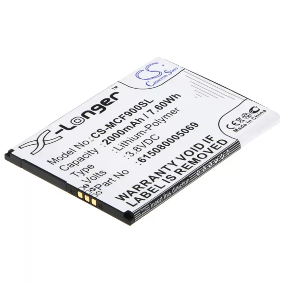 Utángyártott Mobistel mobil Li-Polymer akkumulátor 3.8V 2000mAh 615080005069 - CameronSino