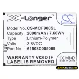Utángyártott Mobistel mobil Li-Polymer akkumulátor 3.8V 2000mAh 615080005069 - CameronSino