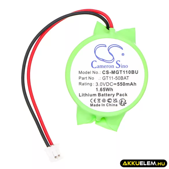 Utángyártott Mitsubishi CMOS / BackUp Lithium elem 3V 550mAh GT11-50BAT, FX3U-32BL - CameronSino