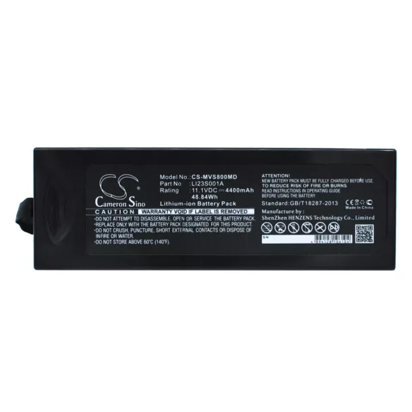 Utángyártott Mindray Orvosi Li-ion akkumulátor 11.1V 4400mAh LI23S001A, 022-000382-00 - CameronSino