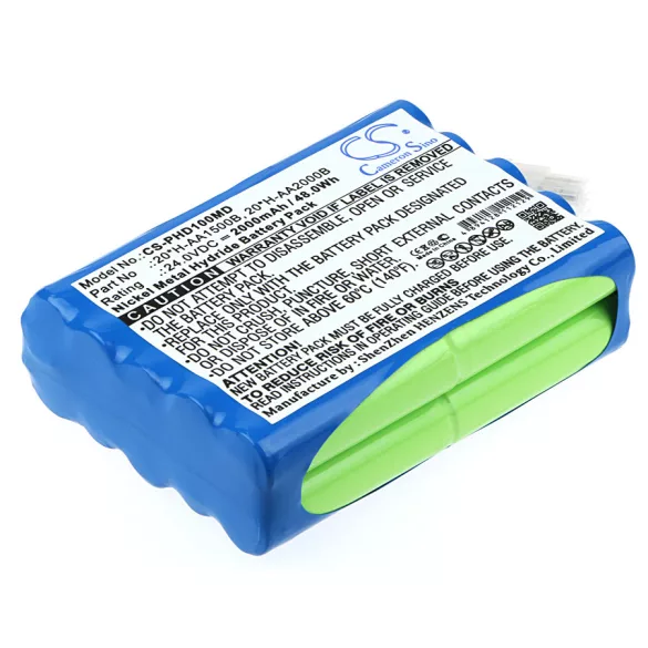 Utángyártott Philips Orvosi Ni-MH akkumulátor 24V 2000mAh 20*H-AA1500B, 20*H-AA2000B - CameronSino