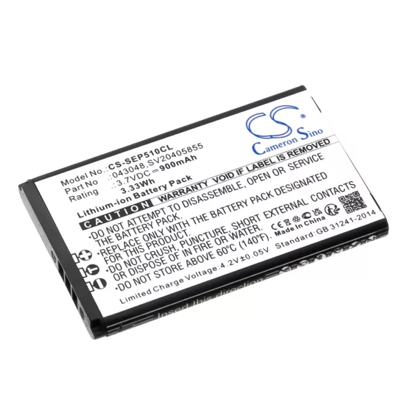 Utángyártott Swissvoice Vezeték nélküli telefon Li-ion akkumulátor 3.7V 900mAh 43048, SV20405855 - CameronSino