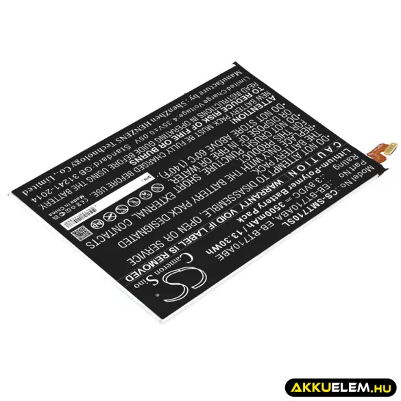 Utángyártott Samsung Tablet Li-Polymer akkumulátor 3.8V 3500mAh EB-BT710ABA, EB-BT710ABE - CameronSino