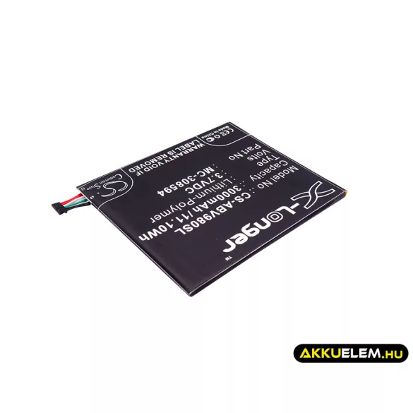 Utángyártott Amazon Tablet Li-Polymer akkumulátor 3.7V 3000mAh MC-308594 - CameronSino
